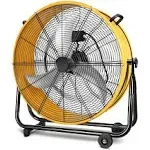 Simple Deluxe Hifanxdrum 24 Inch Heavy Duty Metal Industrial Drum Fan, 3 Speed