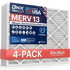 BNX TruFilter Air Filter Merv 13 Made IN USA