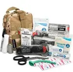 Scherber Premium IFAK Kit Trauma Pack | Fully Stocked Molle Pouch w/Cat Tourniquet, Hyfin Vent Chest Seal, & Israeli Bandage | Trauma Kit for