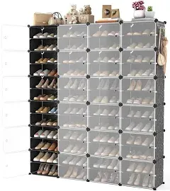 Portable Shoe Rack Organizer with Door