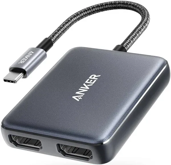 Anker PowerExpand USB-C &amp; Dual HDMI Adapter Up to 4K (60Hz) A8324