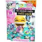 3D Sticker Maker Kit for Girls and Boys, DIY Arts and Crafts Fun for Ages 6+, Creative Toy Gift Set Includes 50+ Custom Refills- Safari Party Pack | ILY