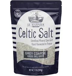 Le Marinier Celtic Salt Extra Fine, 1.1Lb - 18Oz. +82 Minerals Unrefined French 