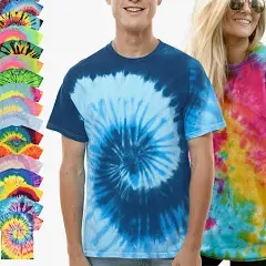 Tie-Dye Adult Burnout Festival T-Shirt