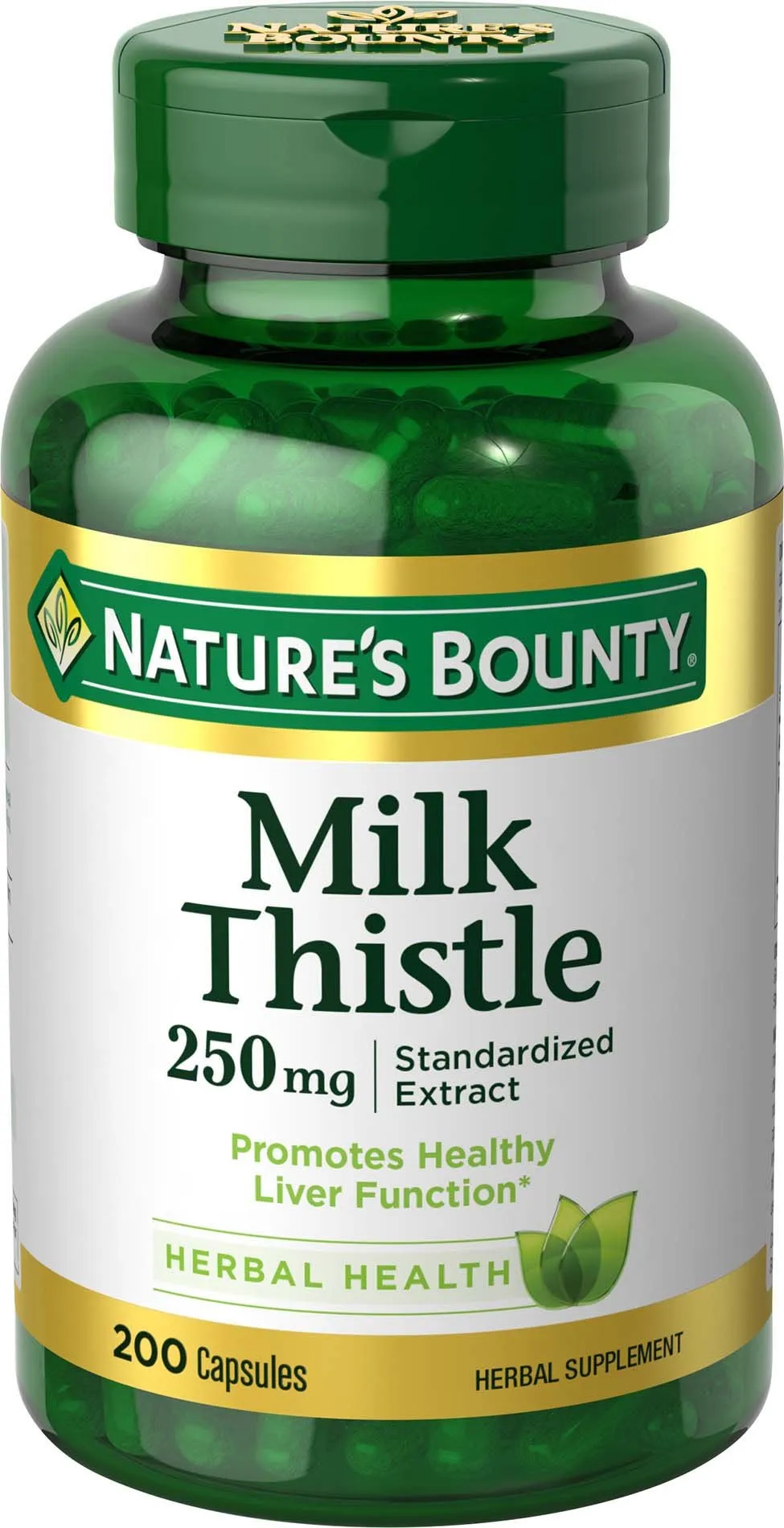 Nature's Bounty Milk Thistle 250 mg - 200 Capsules