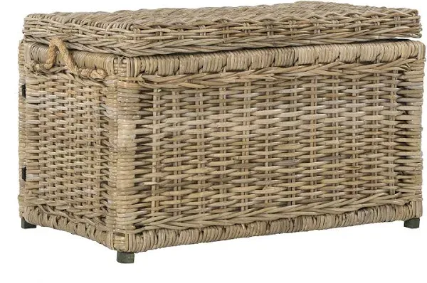 Jacob 30 in. Natural Wicker Storage Trunk