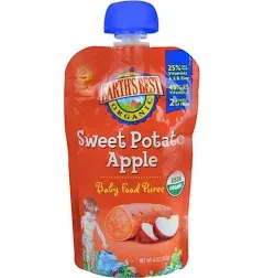 Earth's Best Organic Stage 2 Sweet Potato & Apple Baby Food Puree