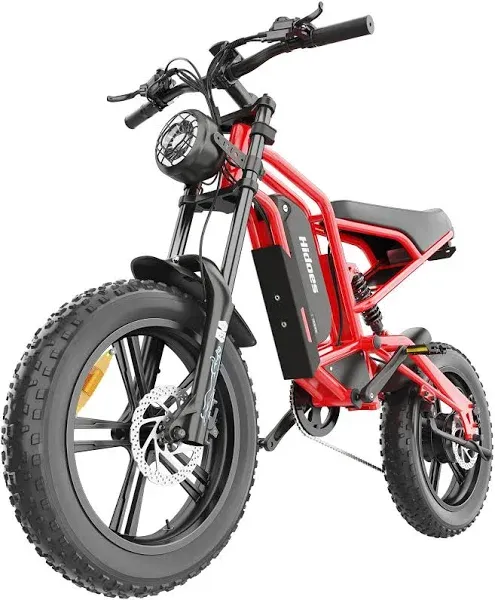 20inch Electric Bike for Adults Fat Tire eBike for Men 48V 28-31mph 40 Miles Long Range All Terrain Off Road Dirt 20" Men's Bicycle e Bike Bicycle Bicicleta Electrica e-Bike