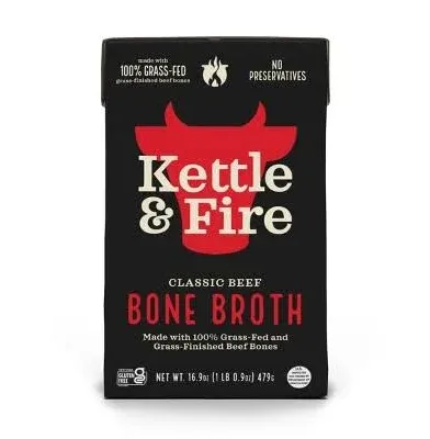 Kettle & Fire Classic Beef Bone Broth (32 oz)