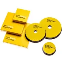 Koch-Chemie - Fine Cut Pad - Medium Abrasive Sponge for Removing Moderate Weathering & Scratches; Low Torsion Forces & High Stability; Long-Lasting Compression Hardness; Contours Easily (150mm x 23mm)