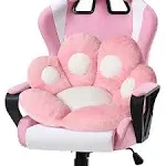 Ditucu Cat Paw Cushion Kawaii Chair Cushions 31.4 x 27.5 inch Cute Stuff Seat Pad Comfy Lazy Sofa Office Floor Pillow for Gaming Chairs Room Decor