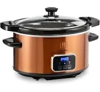 4-Quart Digital Slow Cooker with Locking Lid (Graphite)