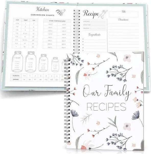 Blank Recipe Book To Write In Your Own Recipes - Family Recipe Journal to Cre...