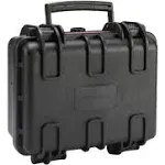 Small Hard Camera Carrying Case, 12 x 11 x 6 Inches, Black, Solid