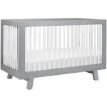 Babyletto Hudson 3-in-1 Convertible Crib with Toddler Conversion Kit Grey / White