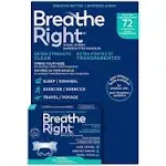 Breathe Right Extra Strength Clear 72-strips