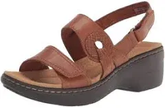 Clarks Merliah Opal Heeled Sandal, Tan Leather US Women&#039;s Size 12 Medium (5549)