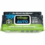 Crocodile Cloth Auto, 90 Wipes for Interior and Degreasing. Large Cleaning Wipes, 10 by 15 INCHES.