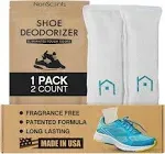 Nonscents Shoe Deodorizer - Odor Eliminator, Freshener for Sneakers, Gym Bags, and Lockers