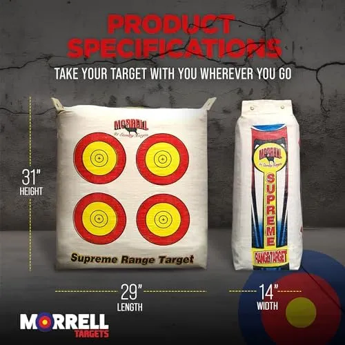 Morrell Weatherproof Supreme Range NASP Adult Field Point Archery Bag Target