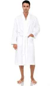 TowelSelections Mens Robe, Kimono Terry Cloth Bathrobe, Cotton Bath Robe for Men XS-3X