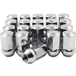 2004 Ram 1500 Chrome OEM Style Lug Nut Kit; 9/16-Inch; Set of 20 Dodge