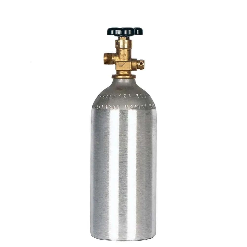 Luxfer CO2 2.5 LB Aluminum Cylinder Tank CGA 320 Valve