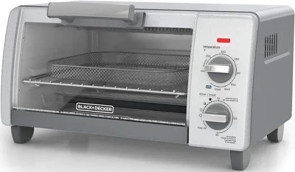 BLACK+DECKER TO1785SG: Crisp N Bake Air Fry 4-Slice Toaster Oven