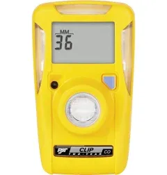 BW Technologies BWC2-S BW Clip Single Gas SO2 Monitor, 5/10, 1.1 x 2.0 x 3.4 in., Yellow