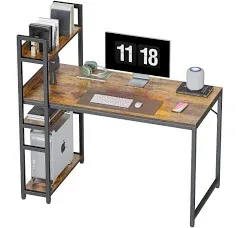 CubiCubi 47 inch Computer Desk with Storage Shelves