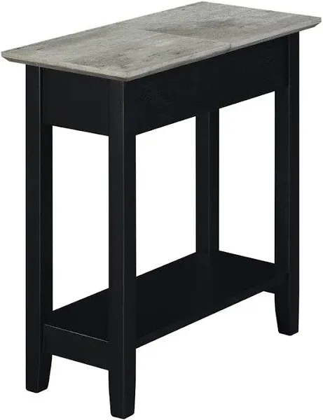 Convenience Concepts American Heritage Flip Top End Table with Shelf