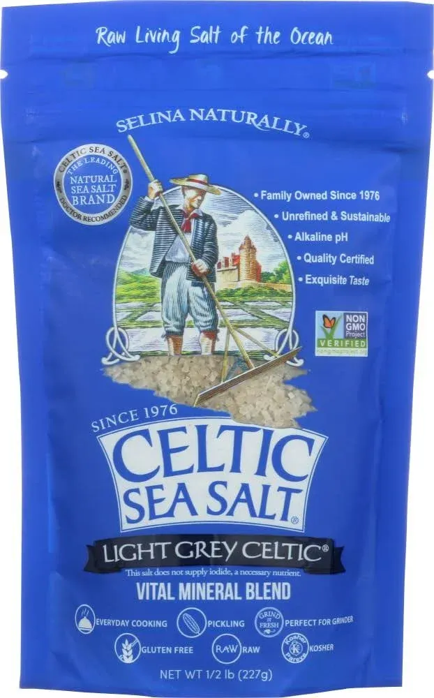 Celtic Sea Salt Light Grey Pouch 8.0 oz (Pack of 3)_ab