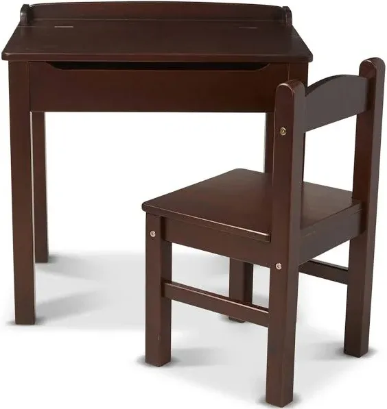 Melissa & Doug Wooden Lift-Top Desk & Chair