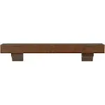 Pearl Mantels 412-60-70 Rustic Cherry 60-In Fireplace Mantel Shelf Shenandoah