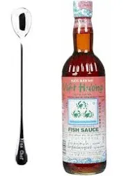 Three Crabs Viet Huong Fish Sauce 24 FL Oz With NineChef Long Handel Coffee Spoon (1 Bottle) 3 crabs fish sauce viet huong fish sauce three crabs fish sauce