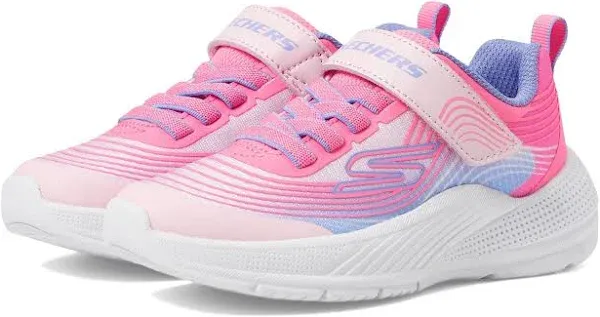 SKECHERS Girls' Microspec Advance Machine Washable Sneakers