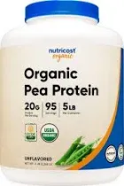 Nutricost Organic Pea Protein Isolate Powder (2LBS) - Protein from Plants