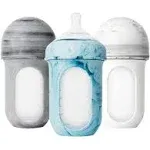 Boon Nursh Reusable Silicone Pouch Bottles - 8oz - Tie Dye (3pk)