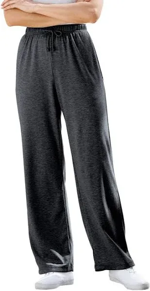 Woman Within Women's Plus Size Sport Knit Straight Leg Pant