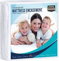 Utopia Bedding Premium Zippered Mattress Encasement (Fits 10 Inches Mattress,