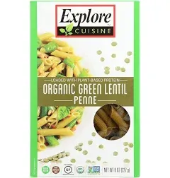 Explore Cuisine Penne, Organic, Green Lentil 8 oz