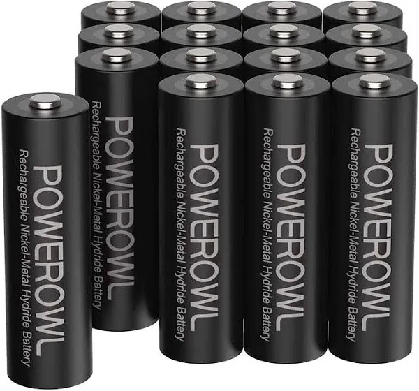  AA Rechargeable Batteries, 2800mAh High Capacity Batteries 1.2V NiMH Low Self 