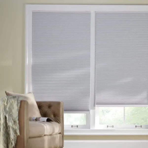 Shadow White Cordless Blackout Cellular Shades for Windows - 36 in. W x 48 in. L (Actual Size 35.75 in. W x 48 in. L)