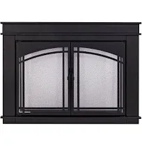 Pleasant Hearth Fenwick Fireplace Glass Door