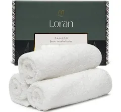 Loran Luxury Bamboo Facial Washcloths