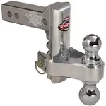 TRIMAX TRZ6ALRP 6" Aluminum Adjustable Hitch with Dual Hitch Ball and Receiver Adjustment Pin