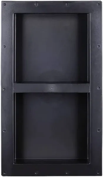 Large Wide Double Shelf Recessed Shower Niche, Ready to Tile, 16" x 28" x 3.75"