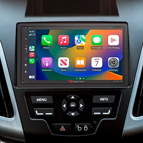 Nakamichi NA3625-W6 6.8” Mechless Receiver Compatible with Wireless Carplay & Android Auto