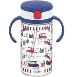 Richell Aqulea Outing Straw Mug 320ml Navy