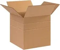 10 x 10 x 10" Multi-Depth Corrugated Boxes